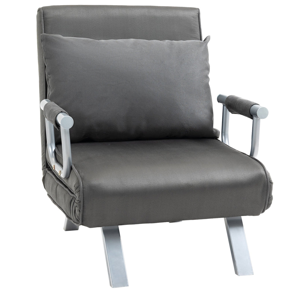 Single Person Folding  Convertible Sofa Bed Sleeper Chair Chaise Lounge Couch