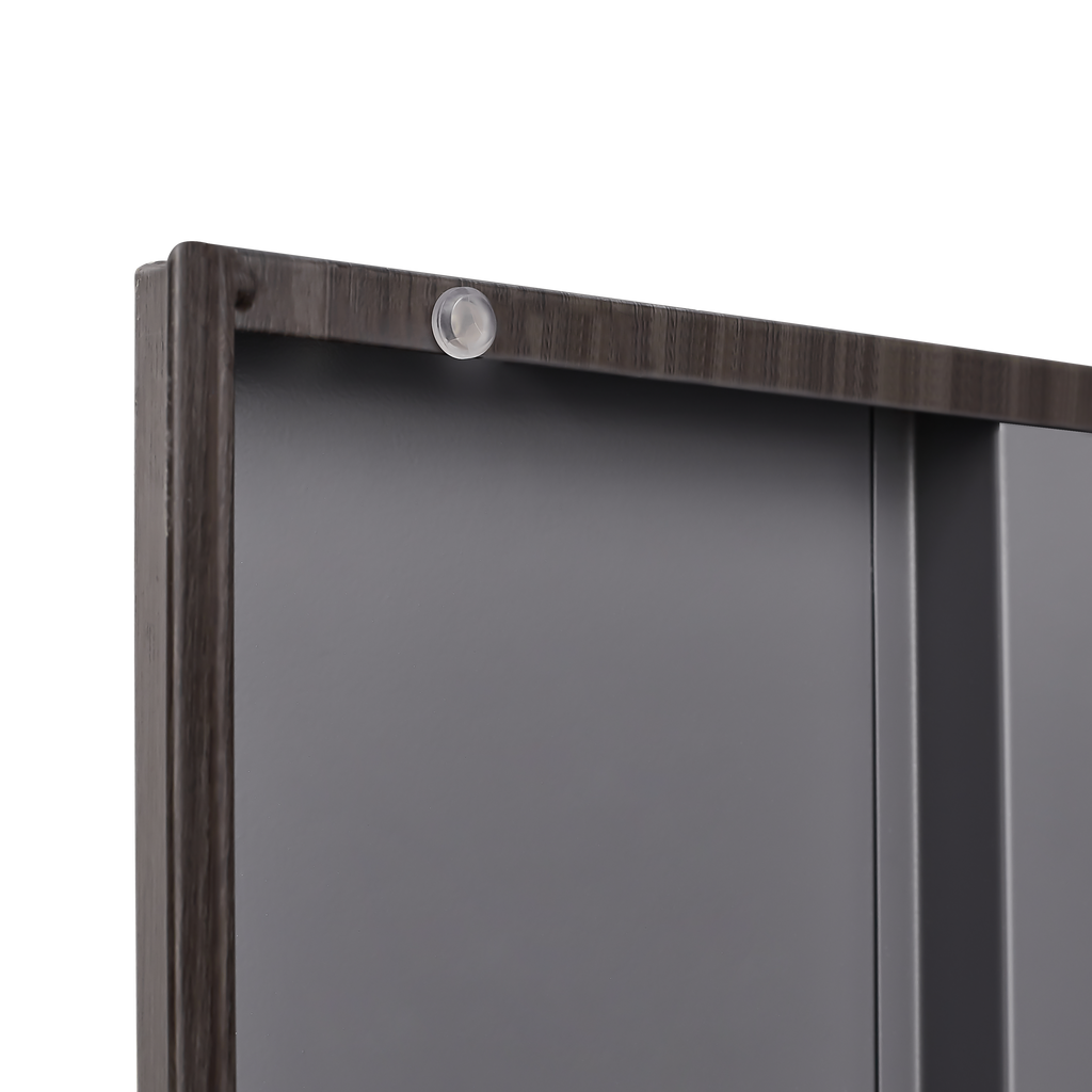 Metal Storage Cabinet with Locking Doors and Adjustable Shelf, Folding Filing Storage Cabinet , Folding Storage Locker Cabinet for Home Office,School,Garage, Black