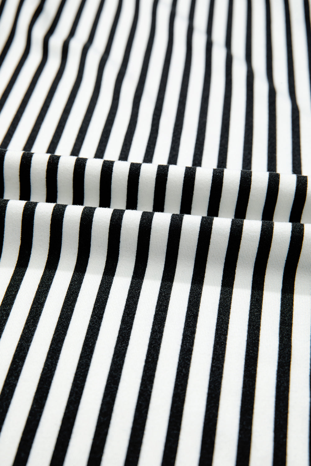 Stripe Tied High Waist Straight Leg Pants