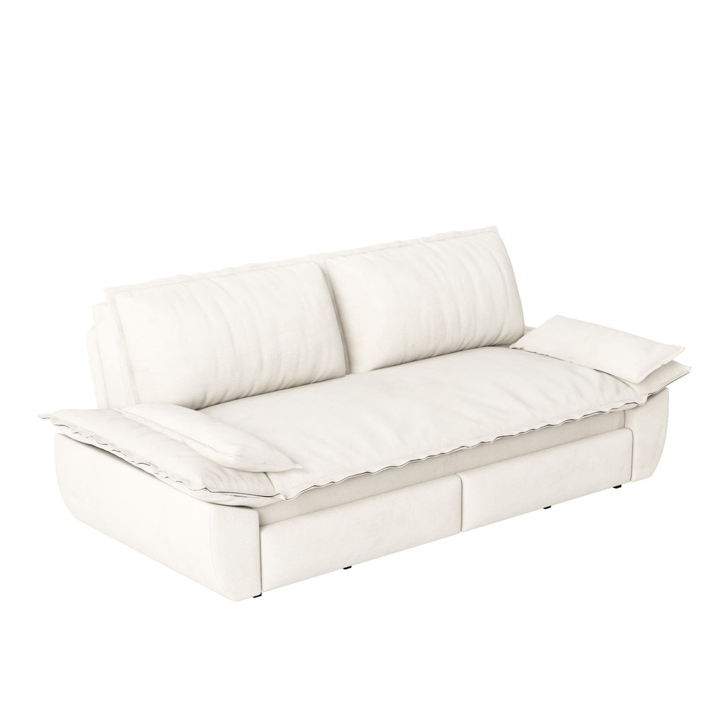 73.2' Queen Pull Out Sofa Bed,3-in-1 Convertible Sleeper Sofa,Multi-Functional Velvet Loveseat Bed