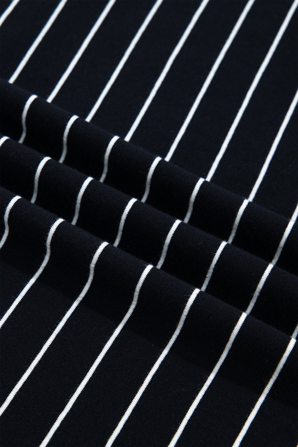 Stripe Drawstring Waist Pocketed Mini Dress