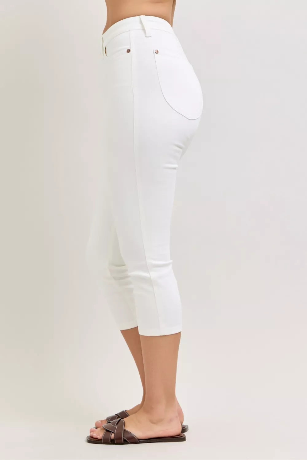 Judy Blue High Waist Capri Pants with Spade Pockets