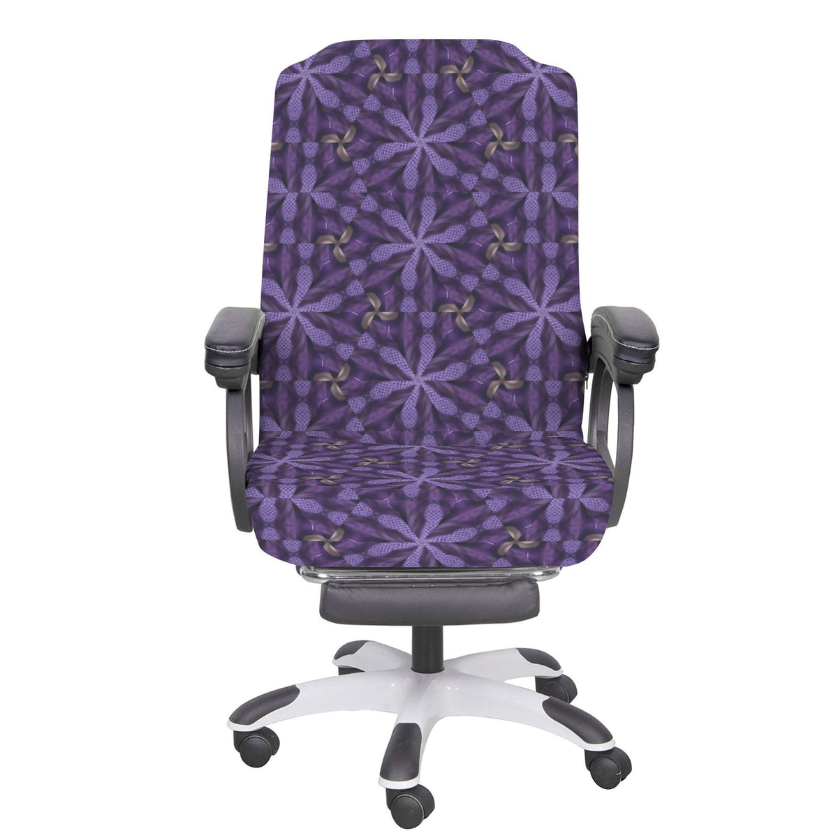 Purple Pinwheels Office Chair Cover (Made in USA)