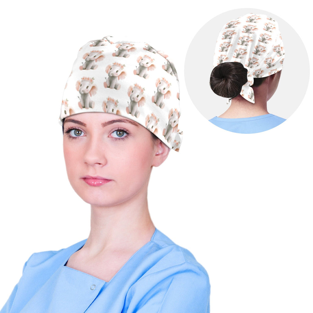 Baby Elephant Medical Scrub Cap (Made in USA)