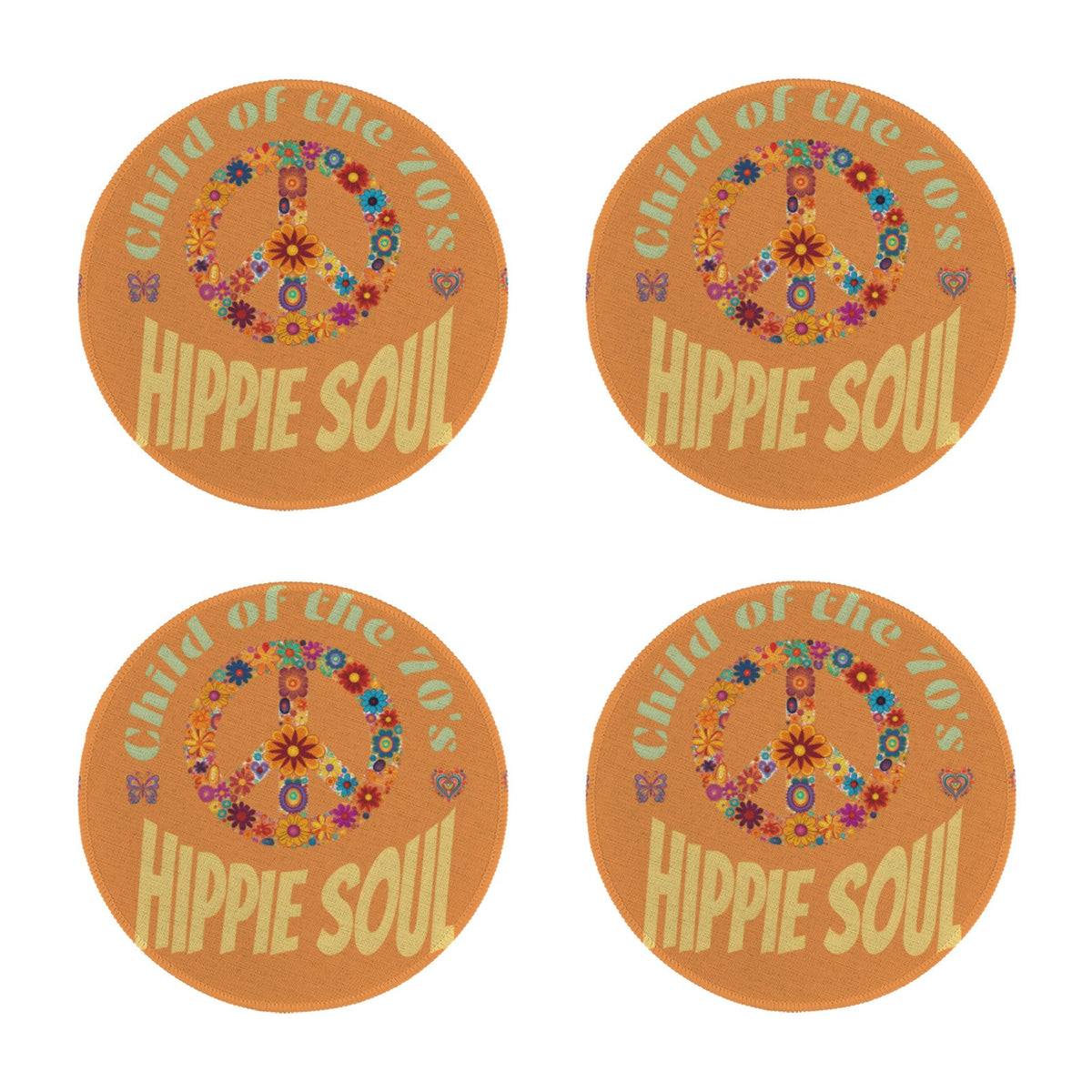 Child of the 70s Custom Round Placemat - 4 pack (Made in USA)