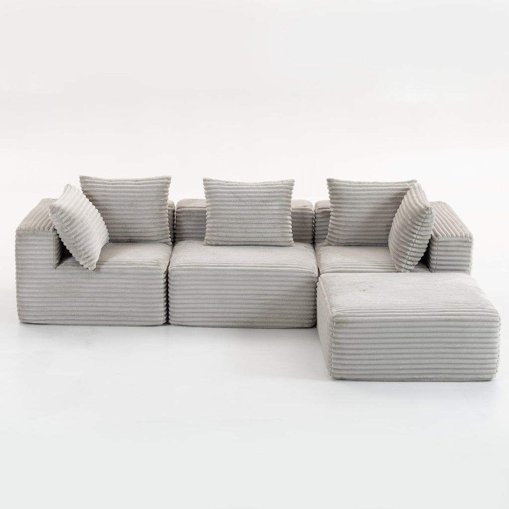 Compressed Sofa:Magic Cube Sofa-YKX-33001-Smoke Grey