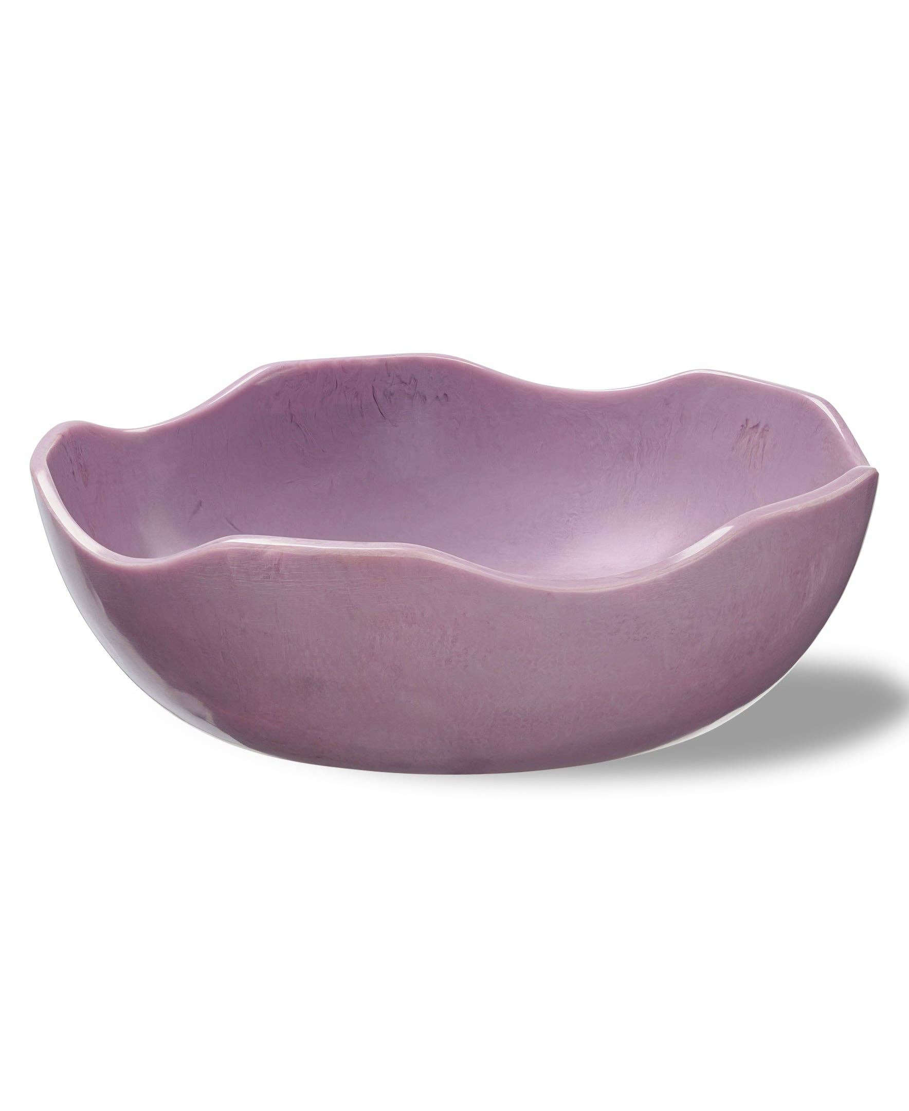 Wavy Resin Bowl: Purple / Large 13'' X 4''