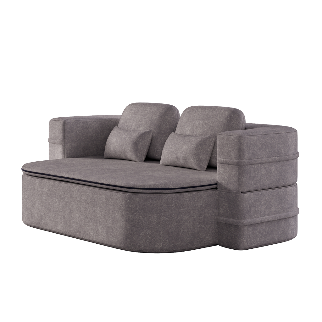 75''2-in-1 Foldable Sofa,Convertible Sleeper Foam Sofa Bed with Multi Functional Blanket, Chenille Floor folding sofa bed,  Floor Sofa Lounge Sofa for Living Room Bedroom Lounge Studio