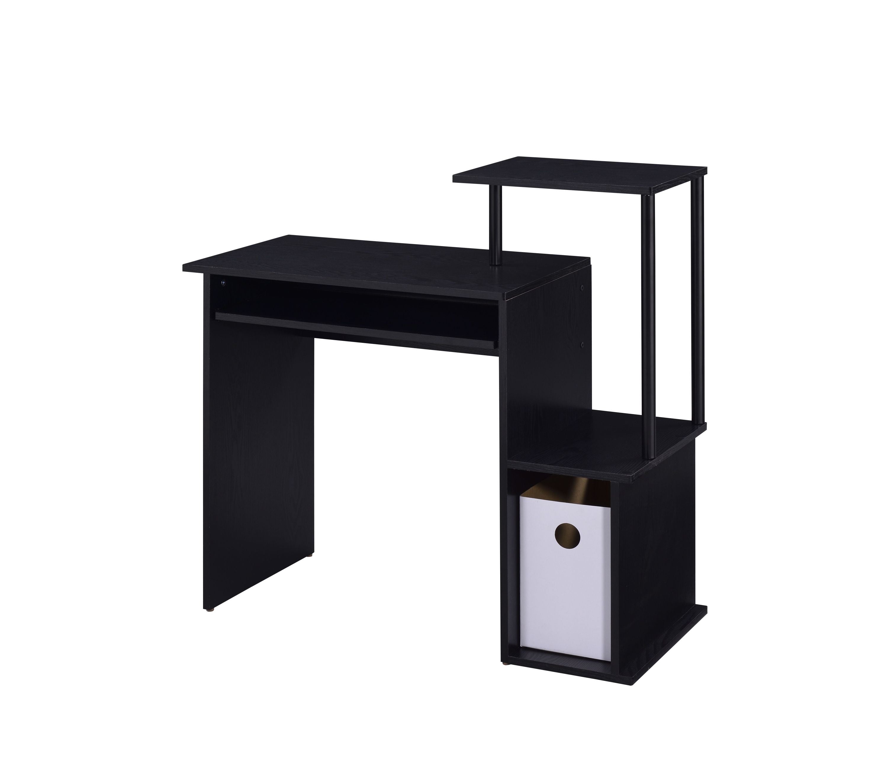 Lyphre Black Finish Computer Desk