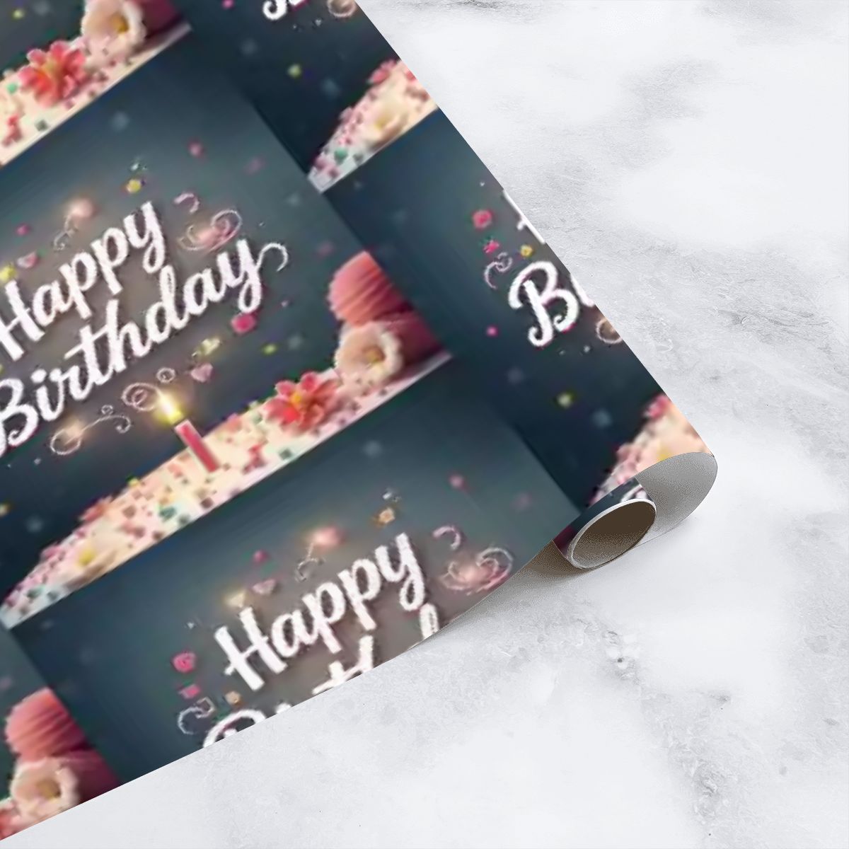 Happy Birthday 3-pack Gift Wrapping Paper Sheets (Made in USA)