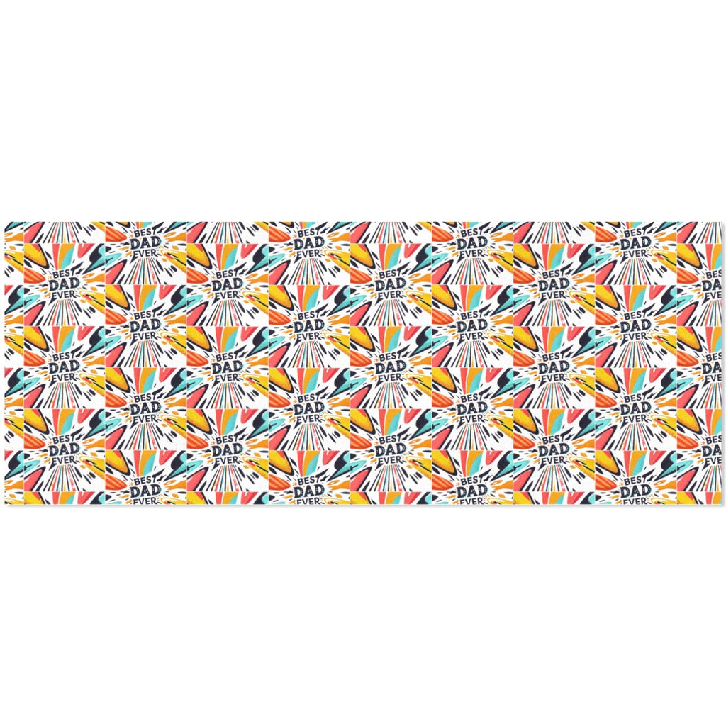 Best Dad Ever Gift Wrapping Paper - 58" x 23"  (Made in USA)