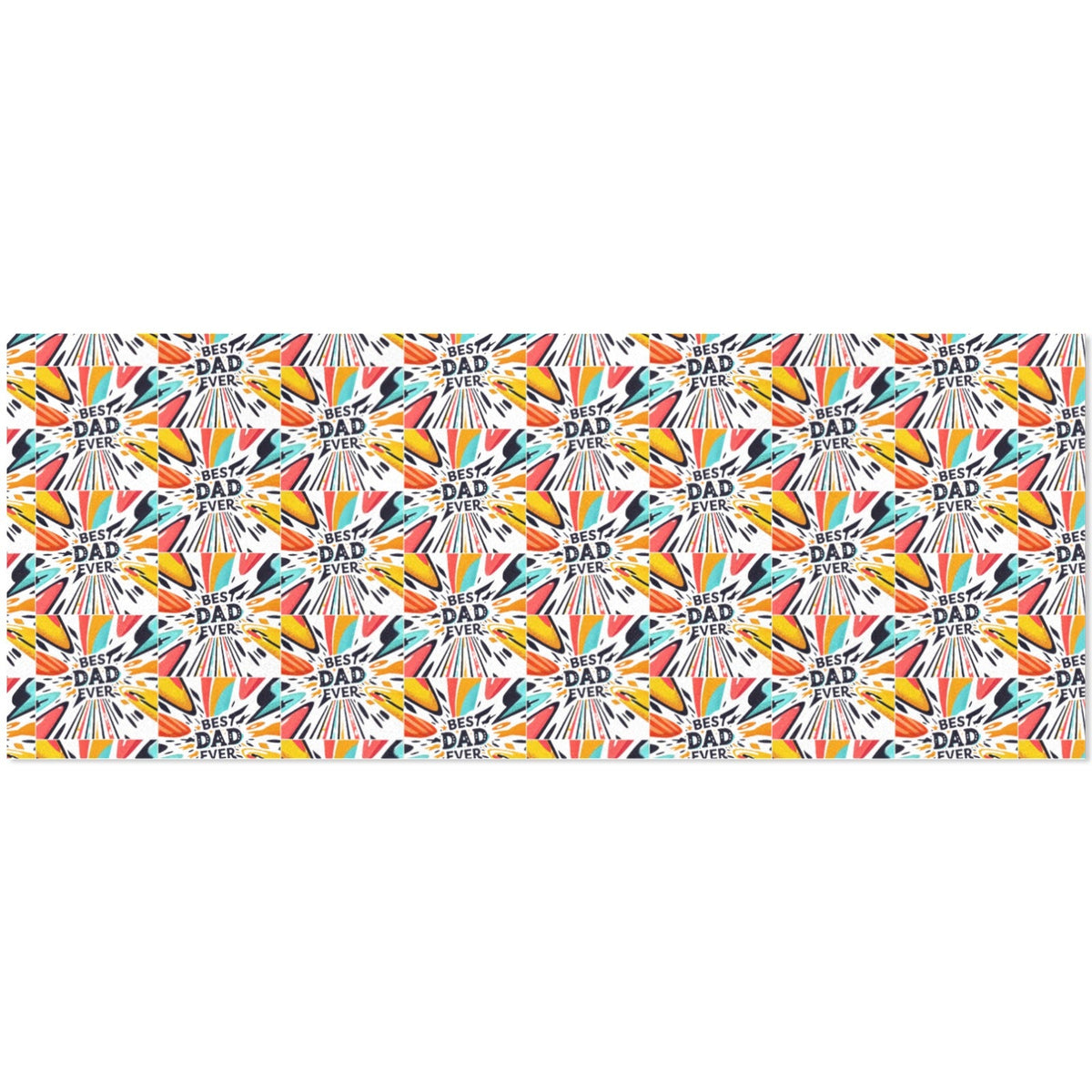 Best Dad Ever Gift Wrapping Paper - 58" x 23"  (Made in USA)