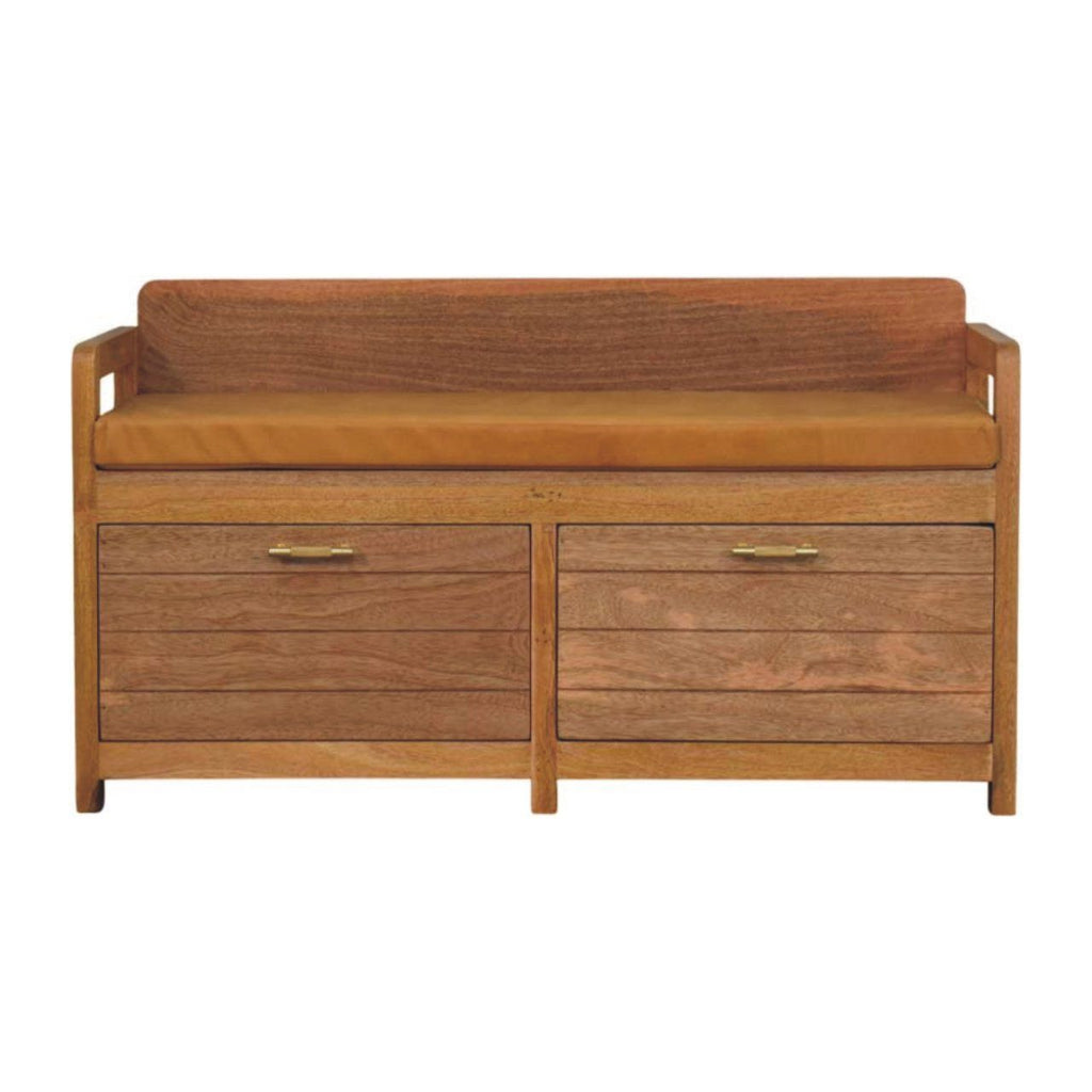 Oxford - 2 Drawer Storage Bench - Beige