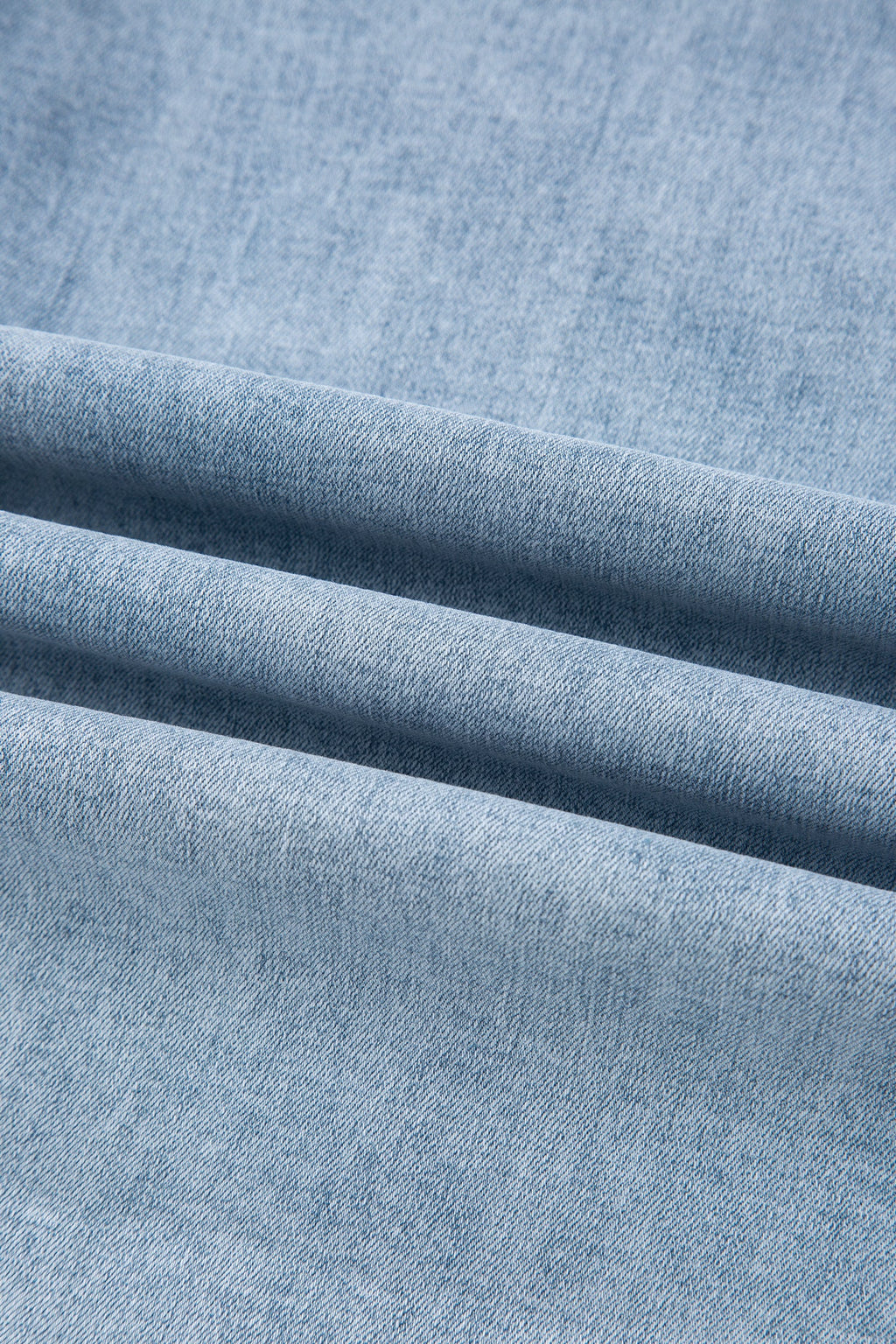 Denim Bow Side Straight Leg Jeans