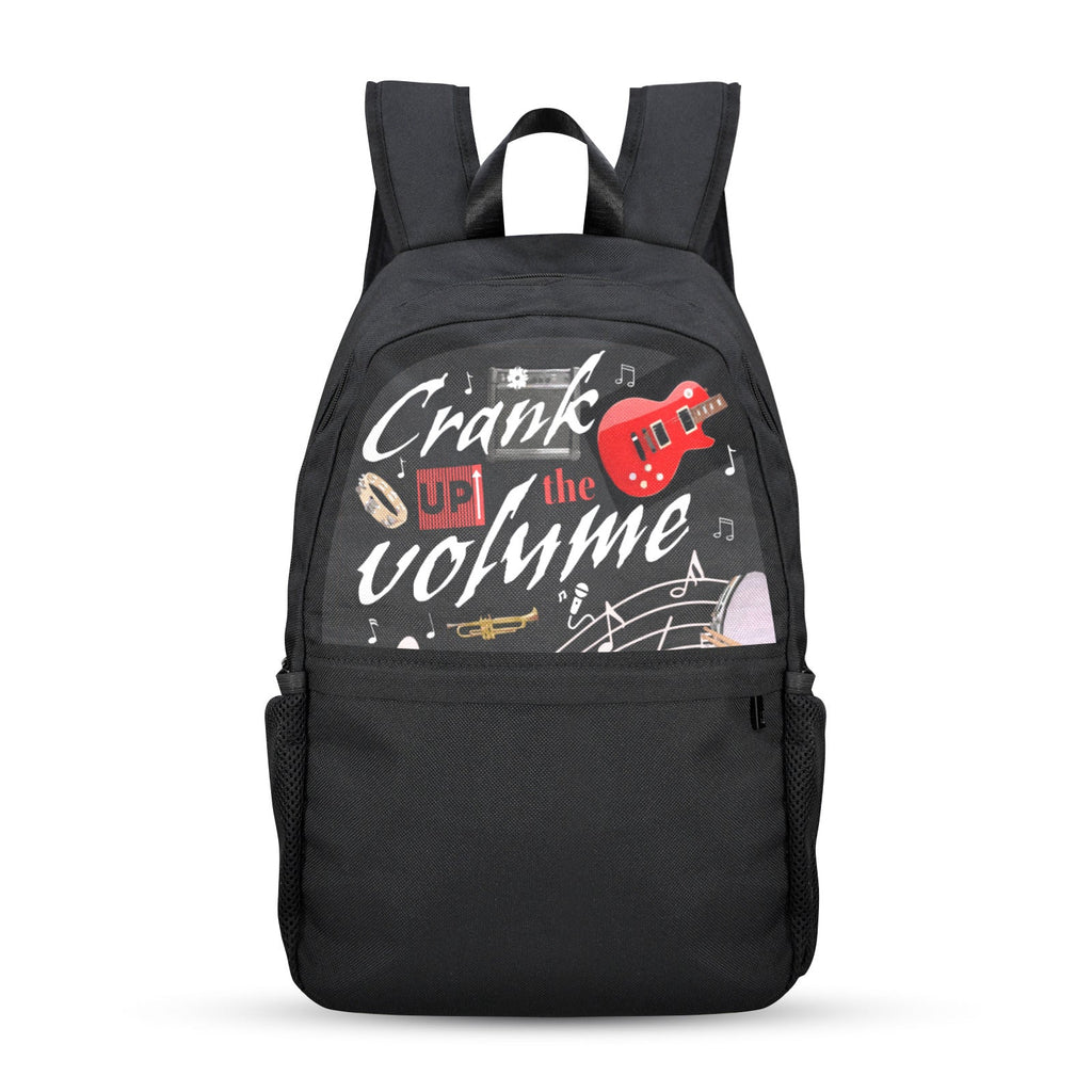 Crank Up the Volume Casual Backpack | Upper Part Printing