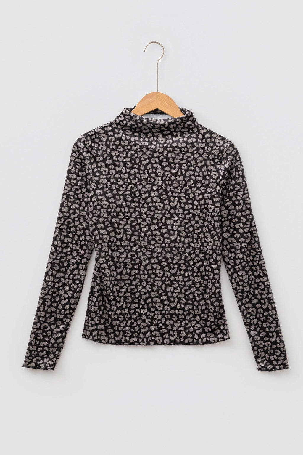 Leopard Long Sleeve Pullover Western Style Top
