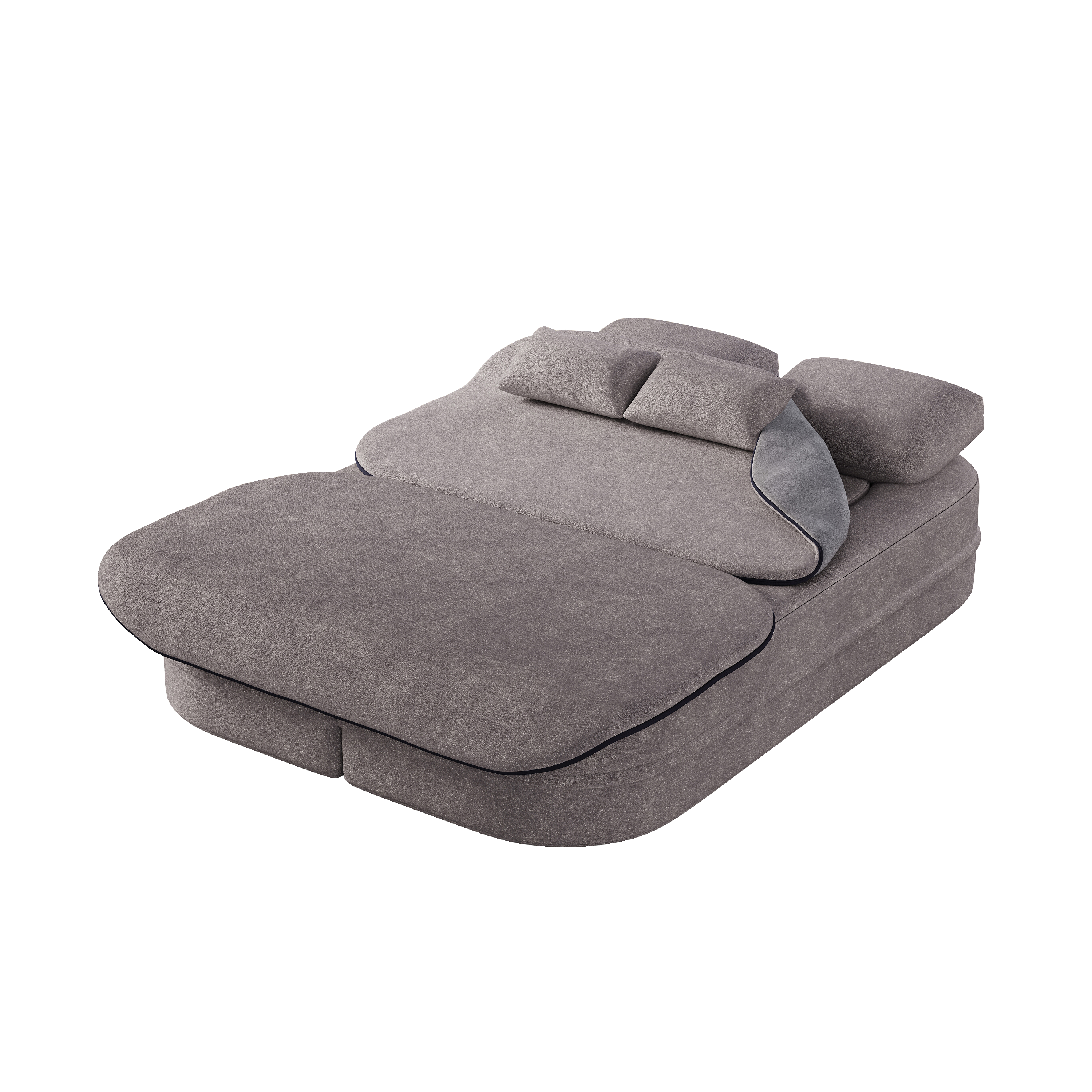 75''2-in-1 Foldable Sofa,Convertible Sleeper Foam Sofa Bed with Multi Functional Blanket, Chenille Floor folding sofa bed,  Floor Sofa Lounge Sofa for Living Room Bedroom Lounge Studio