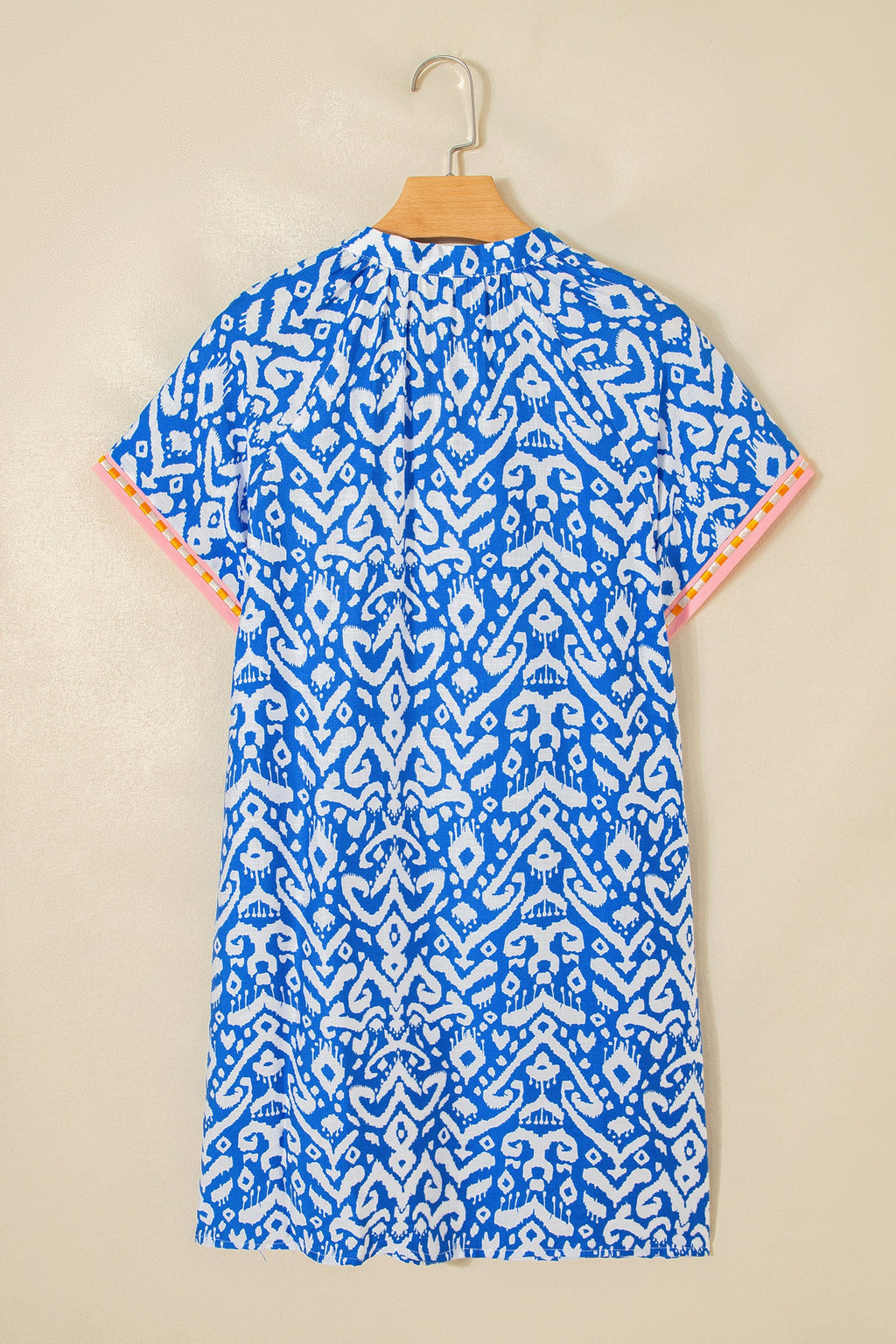 Western Stripe Colorblock Short Sleeve Mini Dress