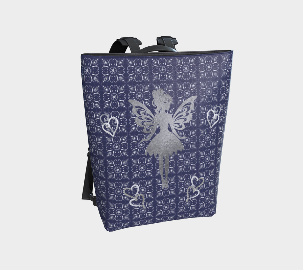 Silver Fairy Vegan Leather Backpack
