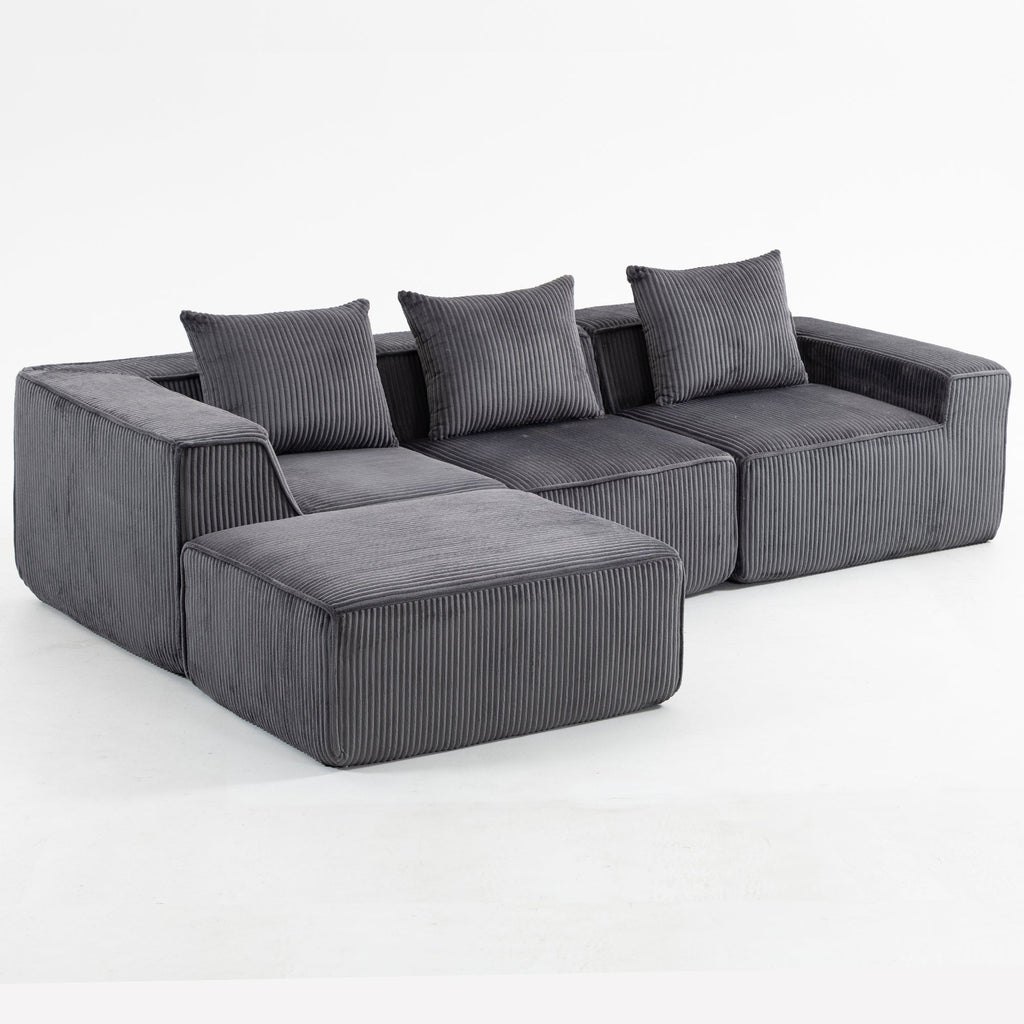 Multi person modular compression sofa that can be freely combined-33005-4