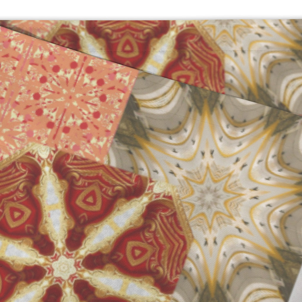 Heritage Revival Quilt Design Short Window Valance Curtain - 60" x 18"