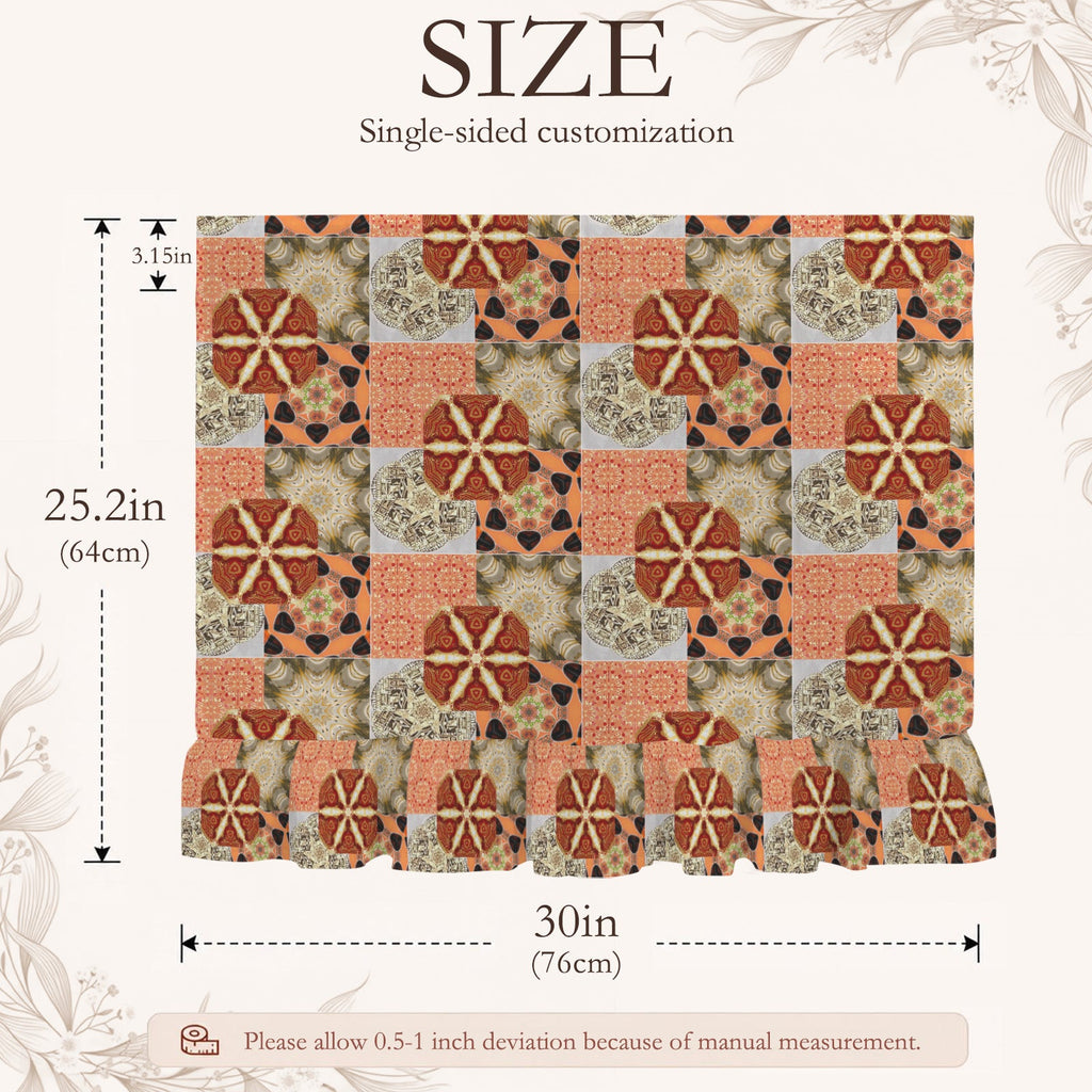 Heritage Revival Quilt Design Oven Curtain