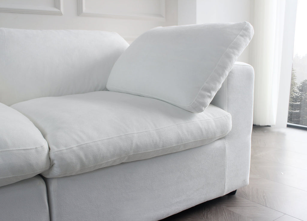 Oversized Cloud Modular Sectional Sofa,120' Down Filled Comfort 3Seater Sofa Couch for Living Room,Minimalist Wide Deep Seat Couches for Office Apartment  3Seaters