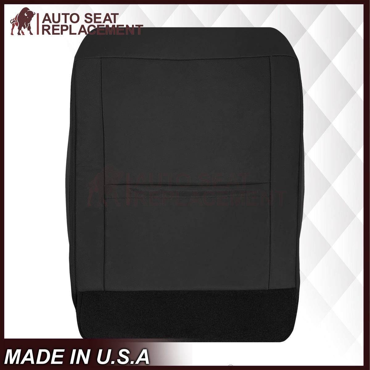 2014-2019 GMC Sierra W/T Base Work Truck Replacement Cloth Seat Cover: Black