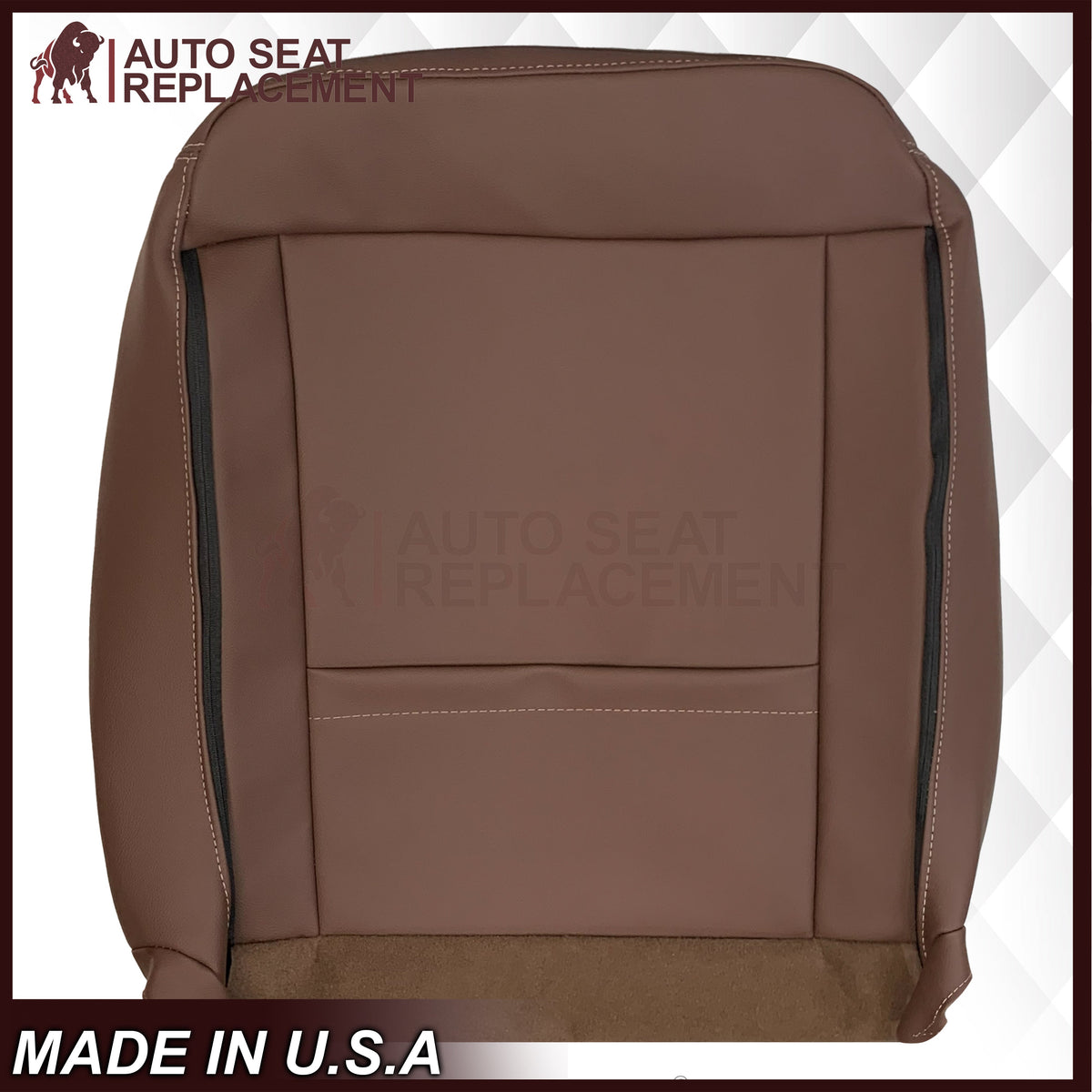 2014-2019 Chevy Silverado 1500 2500HD 3500HD High Country Replacement Perforated Genuine Leather OR Synthetic Leather Seat Covers: Brown