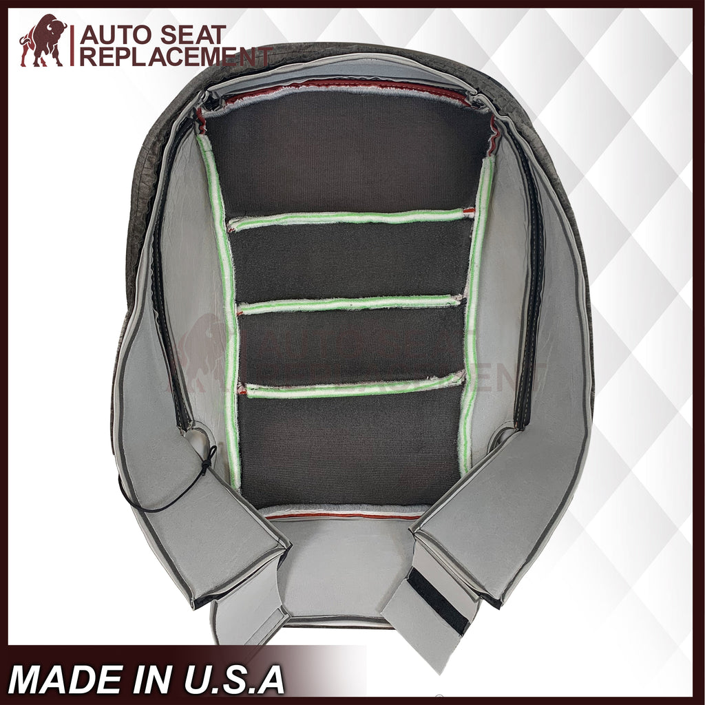 2005 - 2007 Corvette C6 Replacement Seat Cover: C6 2-tone black and Cobalt Red Perforated