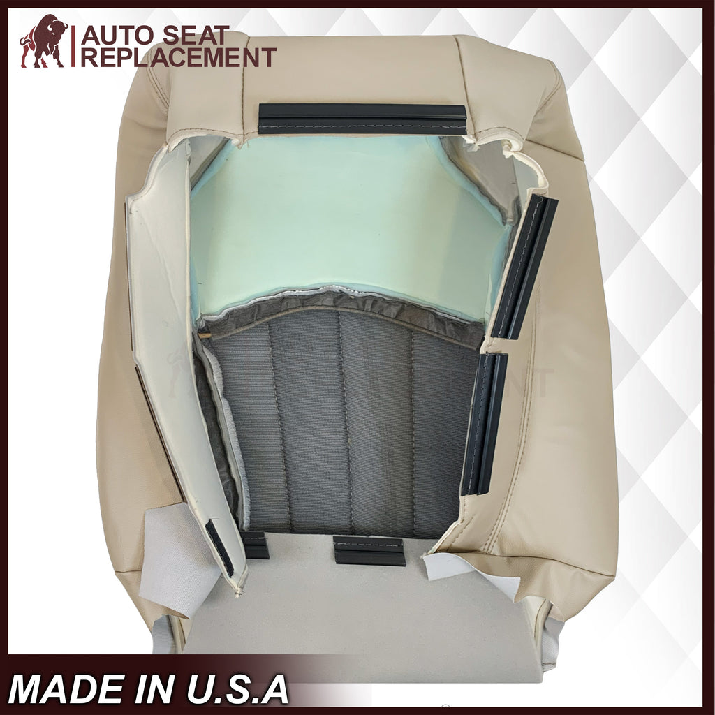 2009-2012 Chevrolet Traverse LT/LTZ Driver or Passenger Replacement Seat Cover: Perforated, Tan