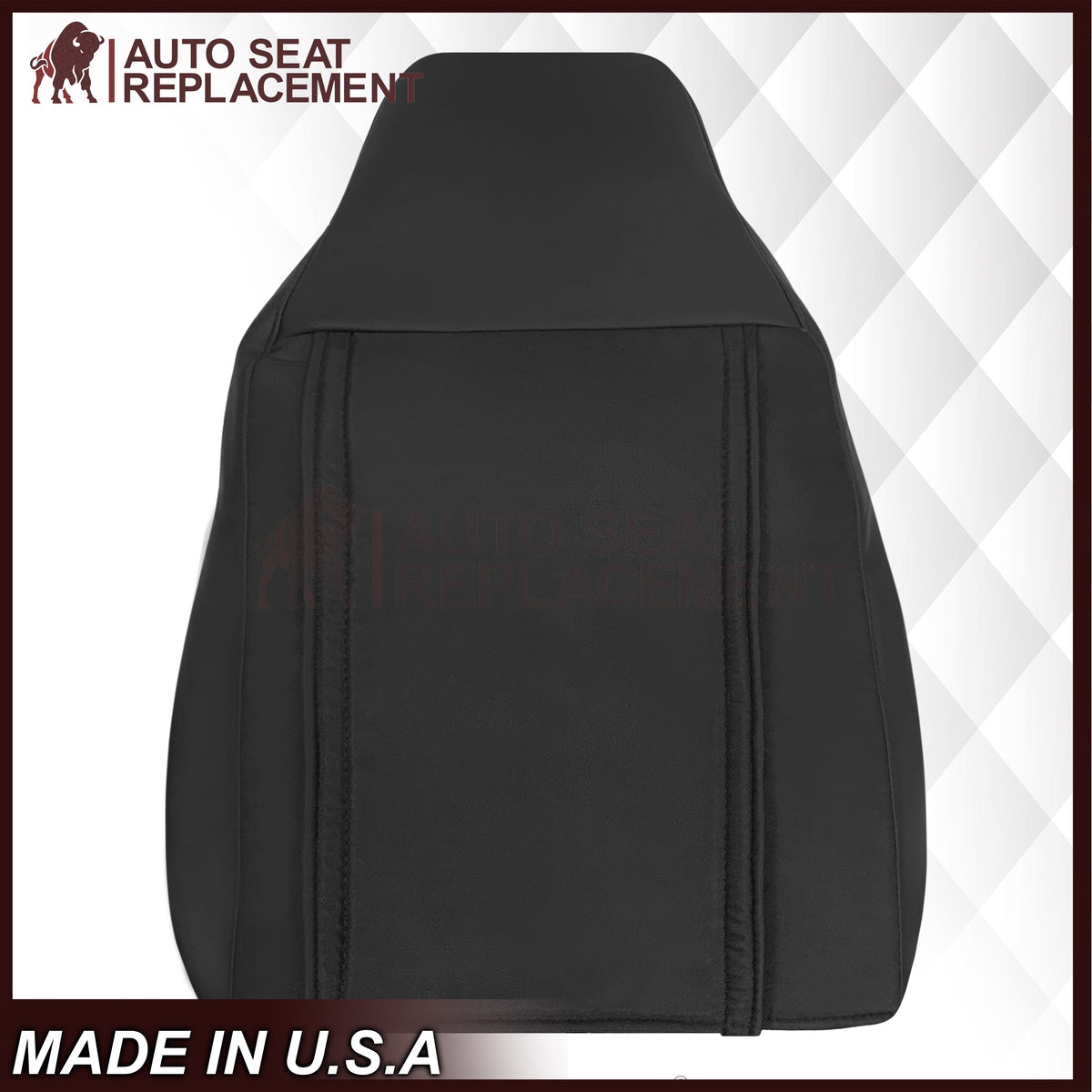 2005 - 2007 Corvette C6 Replacement Seat Cover: C6 2-tone black and Cobalt Red Perforated