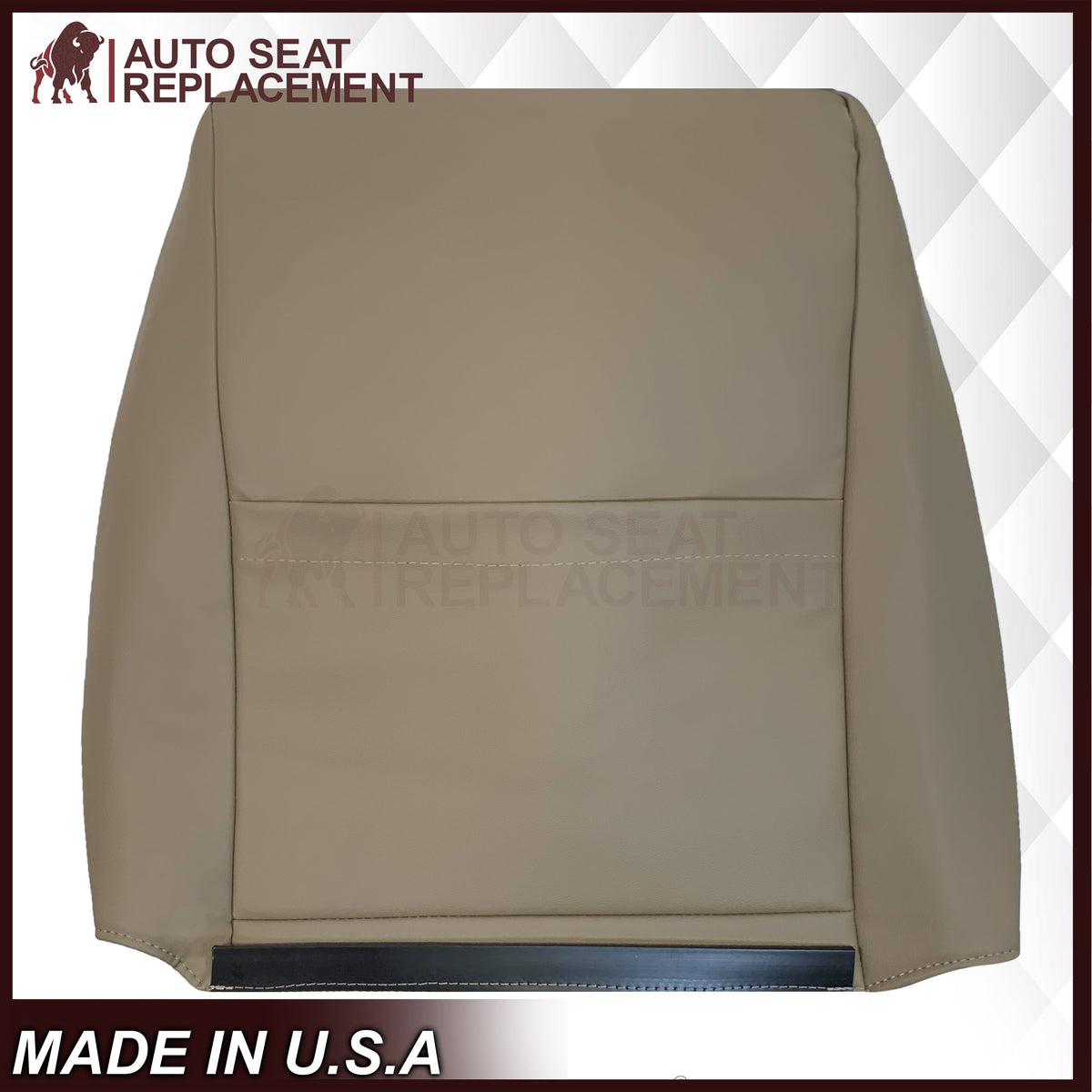 1999-2004 Ford Mustang GT V8 Replacement Cowhide Leather OR Synthetic Leather Seat Cover: Tan, Perforated