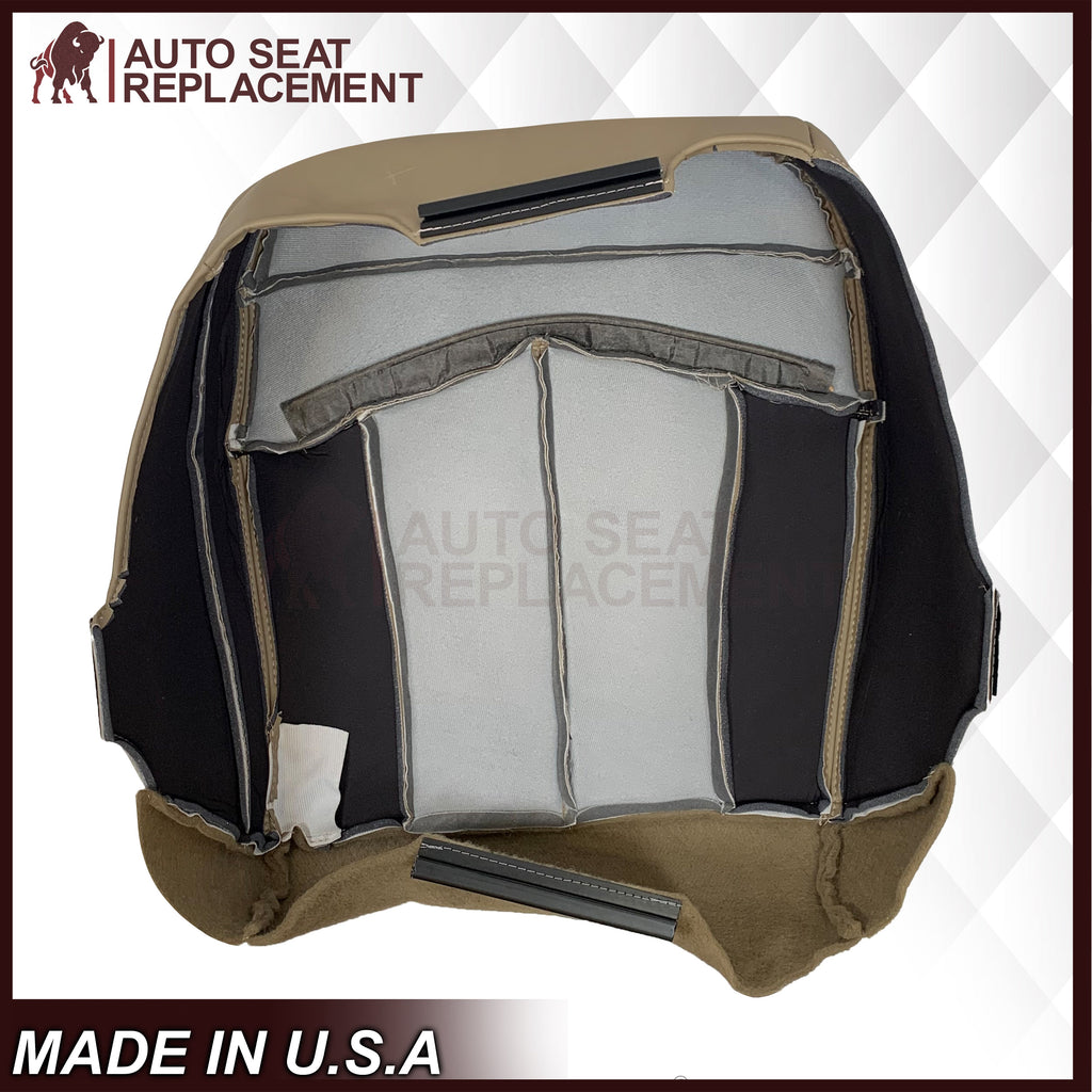 1999-2003 Ford F150 Lariat Replacement Seat Cover in Tan: Choose Leather or Vinyl
