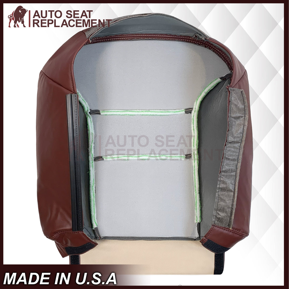 1995 1996 1997 1998 1999 Chevy Silverado LT LS Z71 Vinyl Seat Covers In Ruby Red