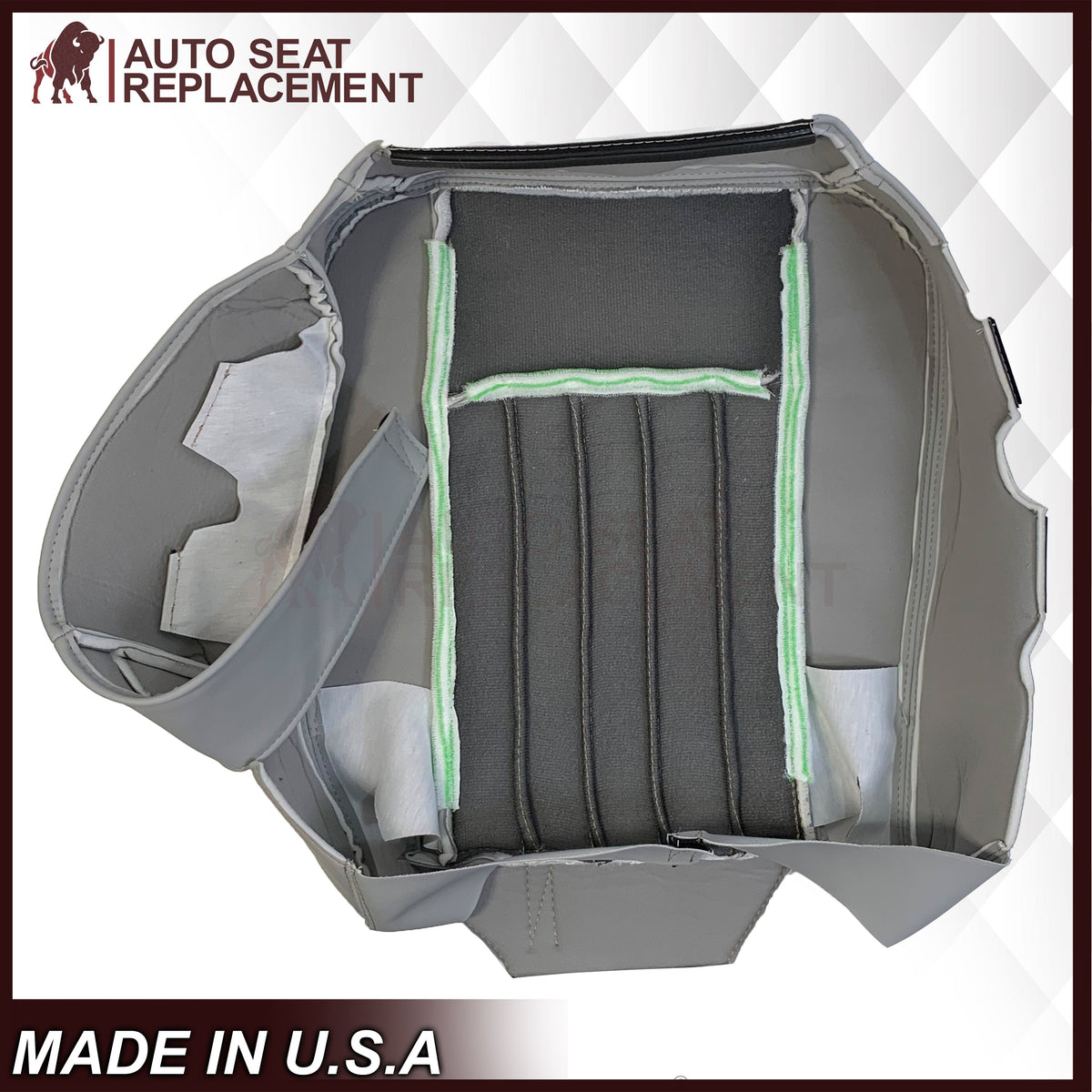 2003 2004 Lincoln Navigator Replacement Seat Covers in Gray: Choose Genuine Leather or Vinyl