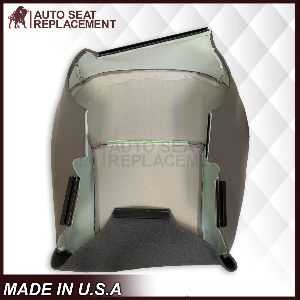 For 2003-2008 Ford E250 Econoline Van Perforated Front Vinyl Replacement Seat Covers in Flint Gray
