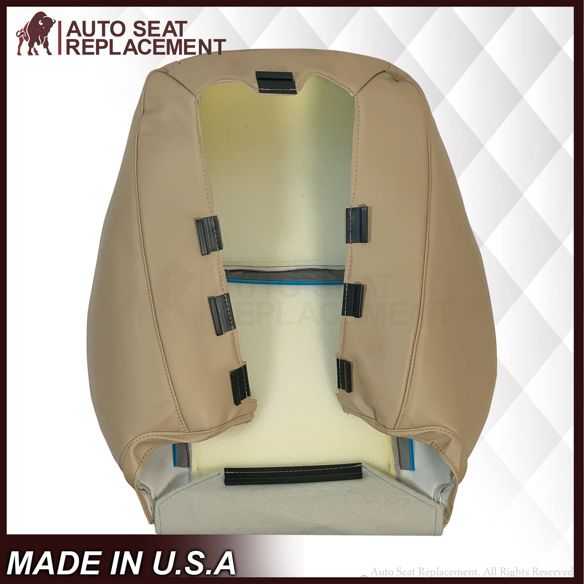 2009-2014 Cadillac Escalade Perforated Seat Cover in Light Cashmere Tan: Choose From Variation