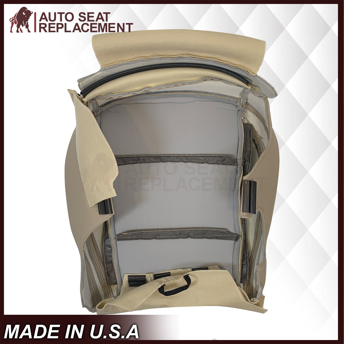 2015-2019 Subaru Outback Legacy Limited Replacement Synthetic Leather Seat Covers: Perforated, Ivory Tan