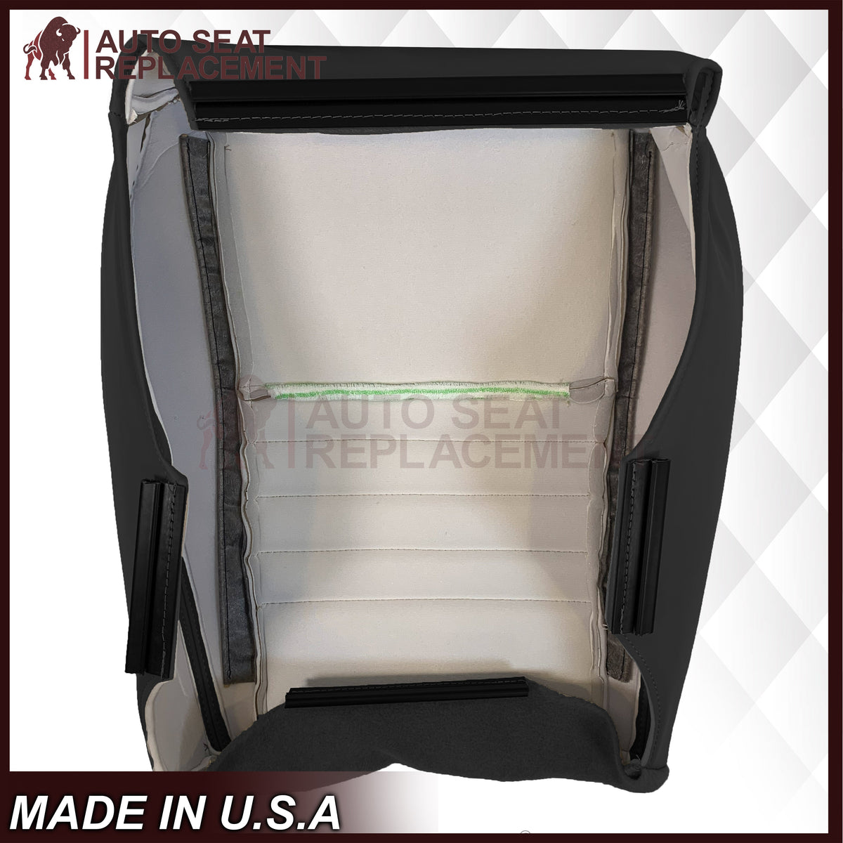 1999-2004 Ford Mustang GT Convertible Replacement Seat Cover in Dark Charcoal Black: Choose From Variation