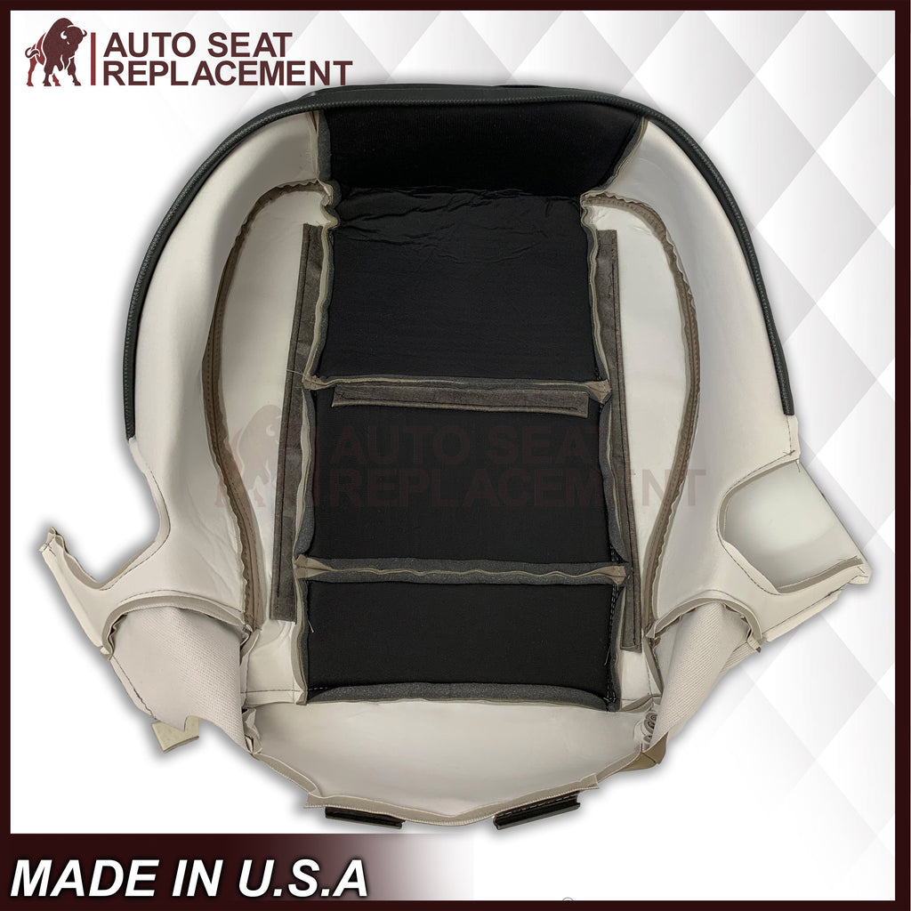 2000 - 2004 Toyota Tundra Driver OR Passenger Side Top and Bottom Replacement Seat Covers In Tan: Choose your material