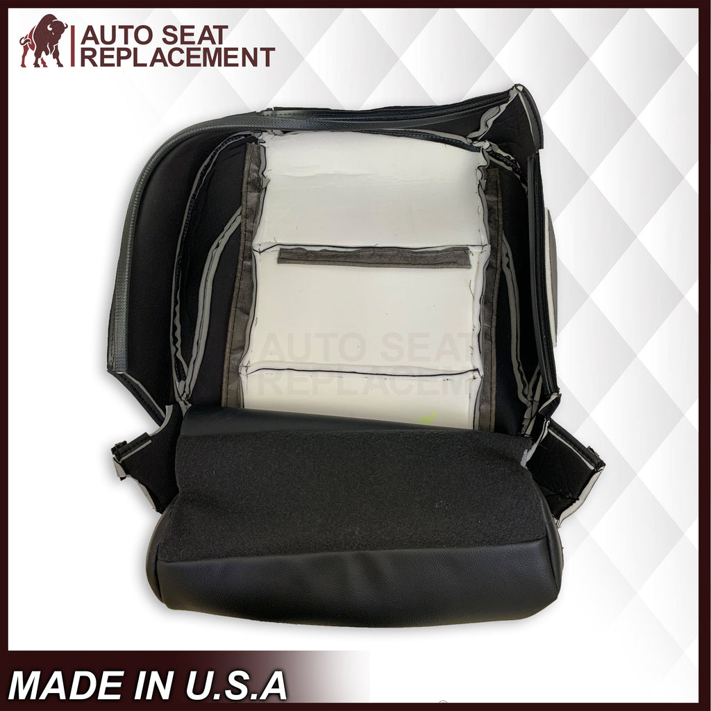 2005-2015 Nissan Titan Driver and Passenger Side Top and Bottom Seat Covers in Black : Choose from the variants