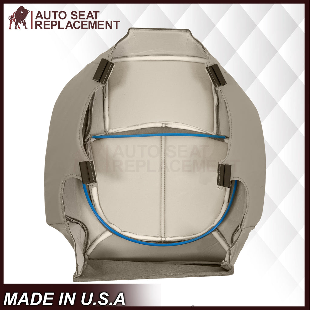 2008-2012 Buick Enclave Second Row Bottom Replacement Seat Covers In Tan: Choose Leather or Syn. Leather