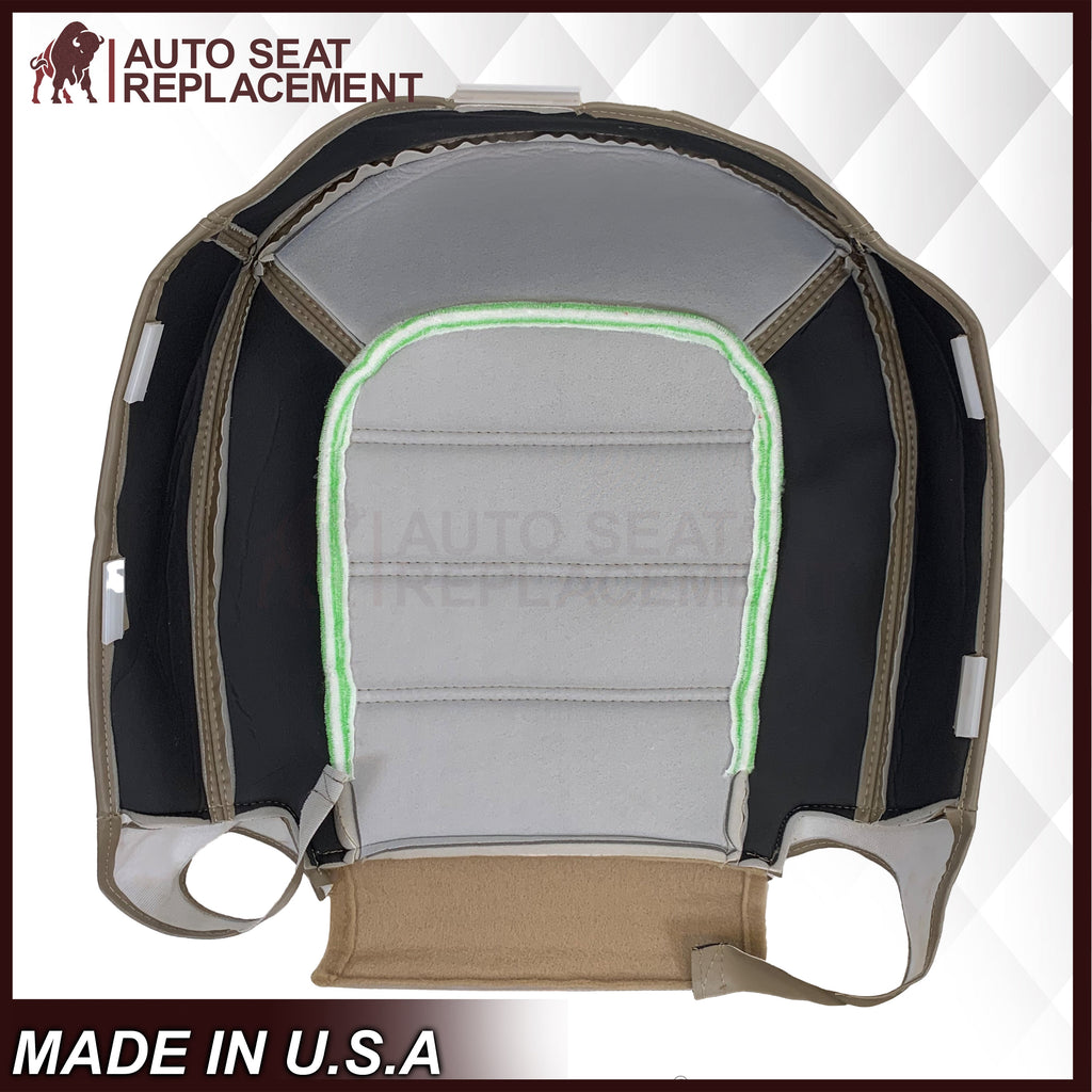 2002 - 2005 Ford Explorer Eddie Bauer Perforated Replacement Seat Cover In 2-Tone Tan