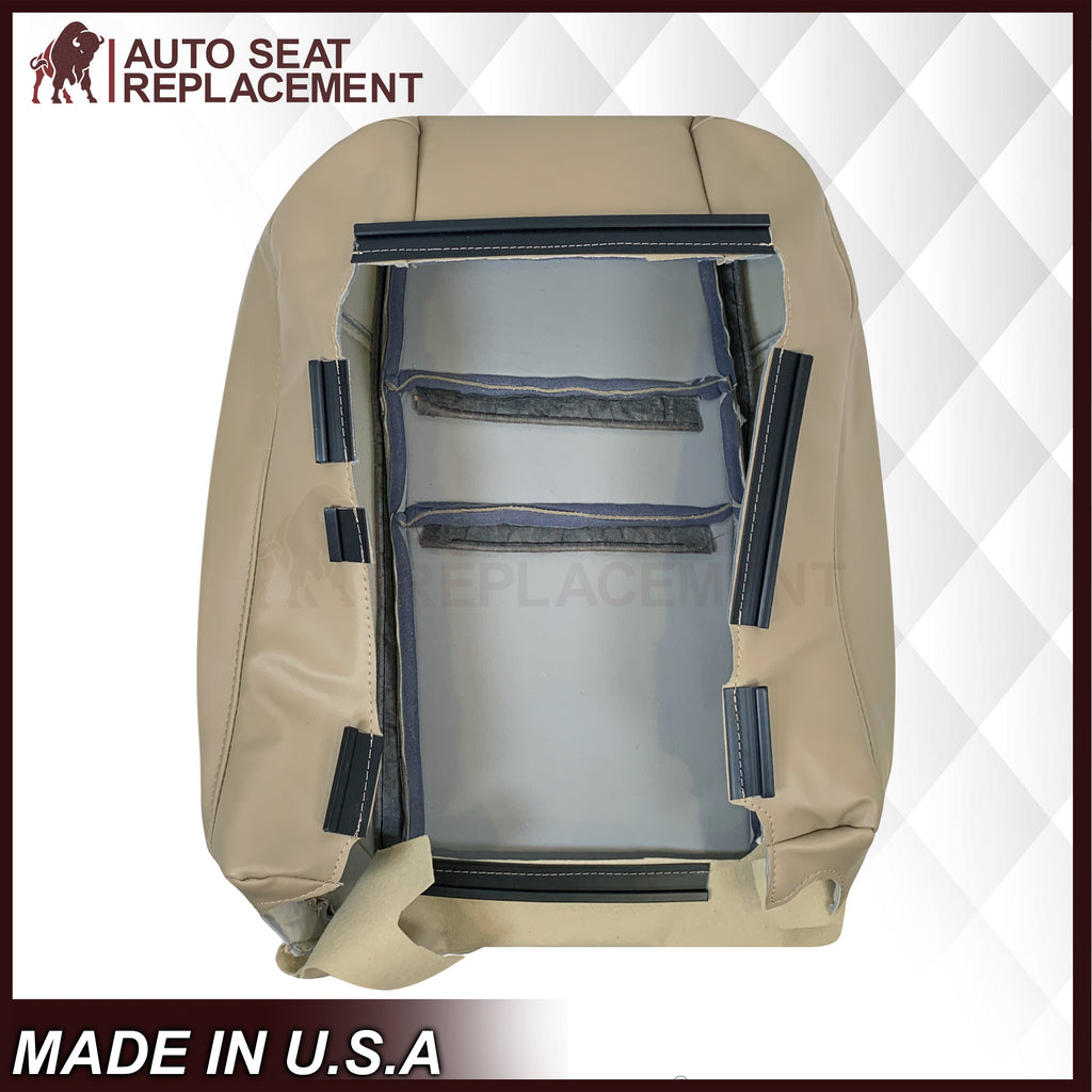 2004-2008 Acura TSX Driver Or Passenger Replacement Genuine Leather / Synthetic Leather Seat Covers: Perforated, Tan