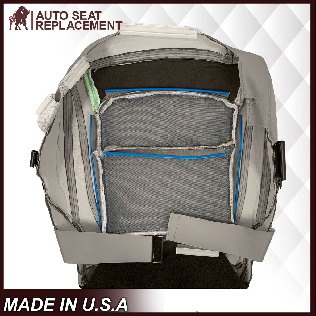 2016-2019 Ford Explorer Limited Replacement Leather or Synthetic Leather Seat Cover:  Light Gray Perforated