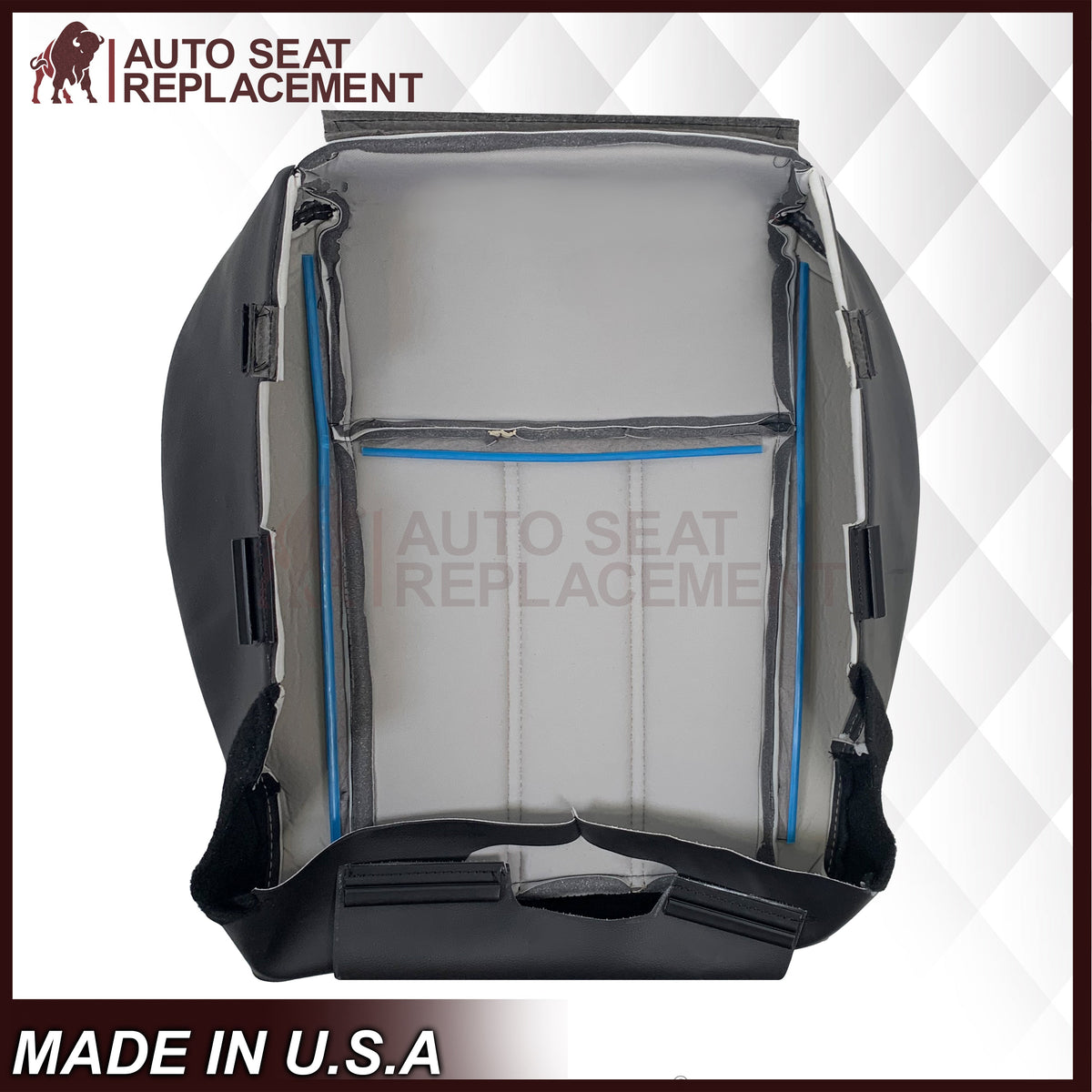 2008 - 2020 For Dodge Grand Caravan Replacement Bottom Seat Cover W/ Red Stitching: Choose your pattern