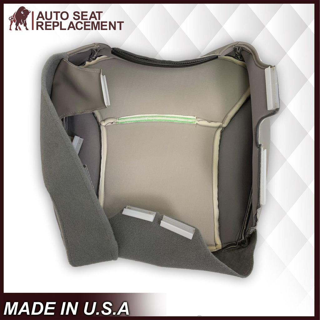 2000-2002 Ford E-Series Econoline Van E150 E250 E350 E450 Replacement Vinyl Seat Cover In SOLID Gray