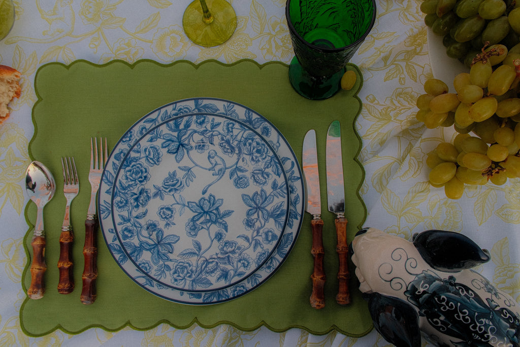 Bombay Blue Dinner Plate - Set of 4 (+1 Bonus Plate)
