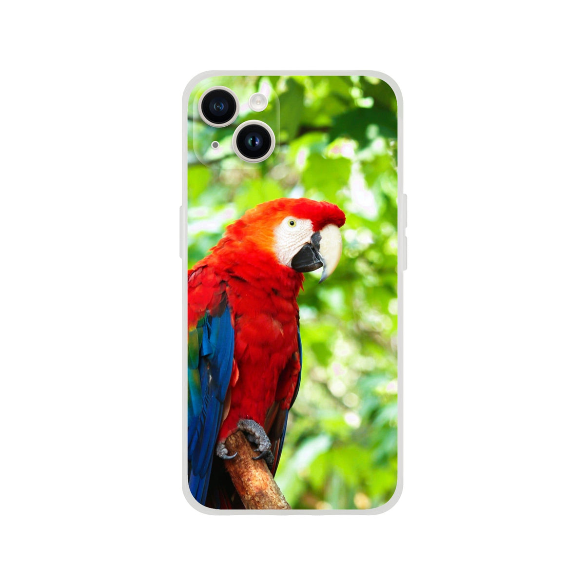 Scarlett Macaw iPhone Flexi case